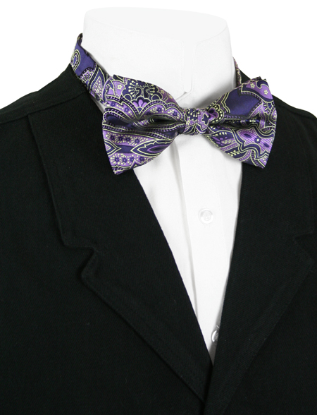 Pivotal Bow Tie - Purple Print