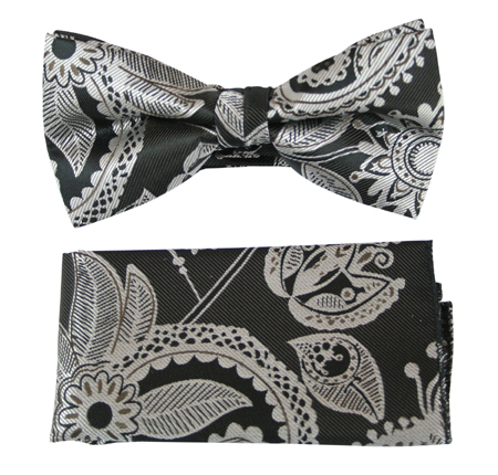 Bashful Bow Tie - Silver Print