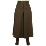  Victorian,Old West, Ladies Pants Brown Cotton Solid Work Pants,Riding Pants,Split Skirts |Antique, Vintage, Old Fashioned, Wedding, Theatrical, Reenacting Costume |