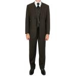 Luciano Pinstripe Suit - Brown