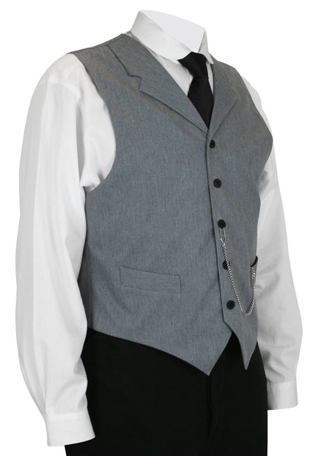 Callahan Dress Vest - Steel Gray