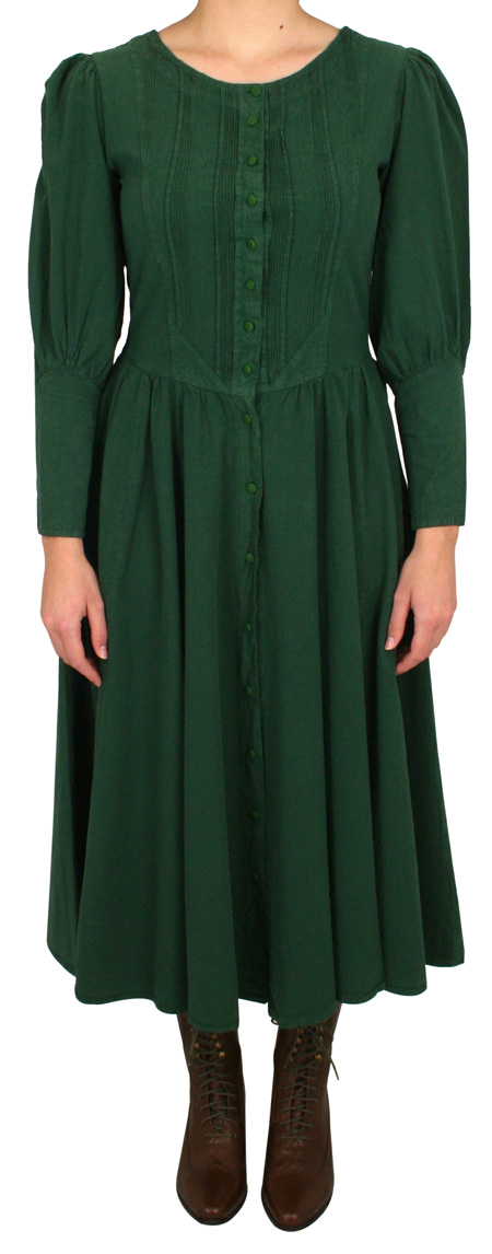 Cordelia Pioneer Dress - Forest Green