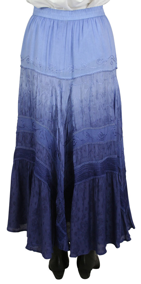 Swirl Skirt - Blue Ombre