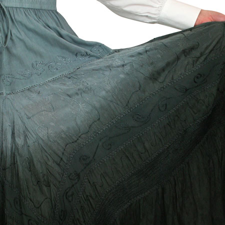 Swirl Skirt - Charcoal Ombre