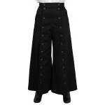  Old West, Ladies Pants Black Cotton Solid Work Skirts,Riding Pants,Split Skirts |Antique, Vintage, Old Fashioned, Wedding, Theatrical, Reenacting Costume |
