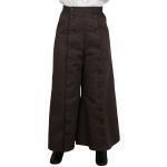  Edwardian,Old West Ladies Pants Brown Cotton Solid Work Skirts,Riding Pants,Split Skirts |Antique, Vintage, Old Fashioned, Wedding, Theatrical, Reenacting Costume |