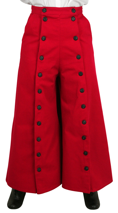 Classic Convertible Riding Skirt - Red