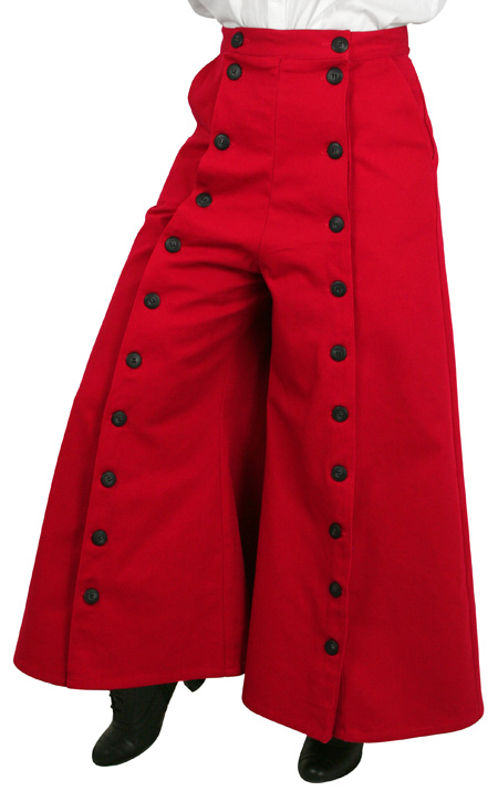 Classic Convertible Riding Skirt - Red