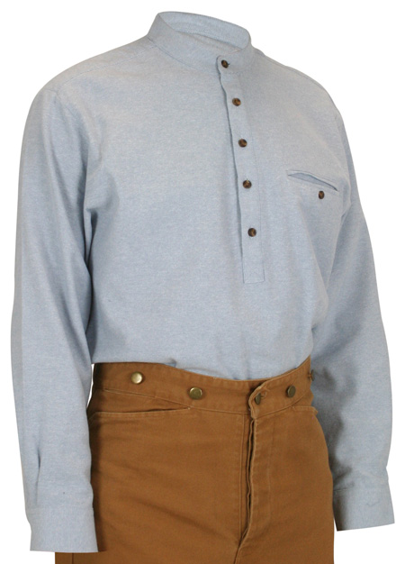 Galway Flannel Work Shirt - Blue Twill