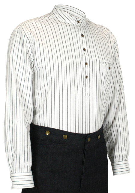Galway Flannel Work Shirt - Black Stripe