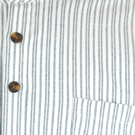 Killian Flannel Nightshirt - Blue Stripe