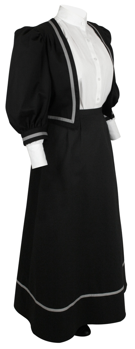 Ladies Edwardian Suit - Black