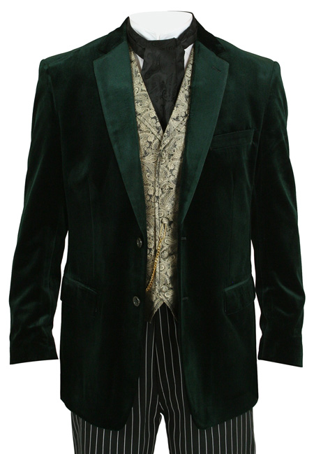 Roderick Smoking Jacket - Emerald Velvet
