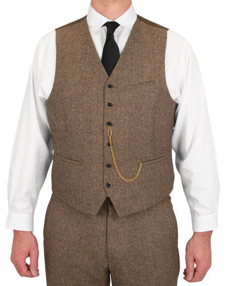 Stinson Tweed Suit - Brown Herringbone