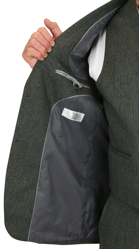 Stinson Tweed Suit - Gray Herringbone