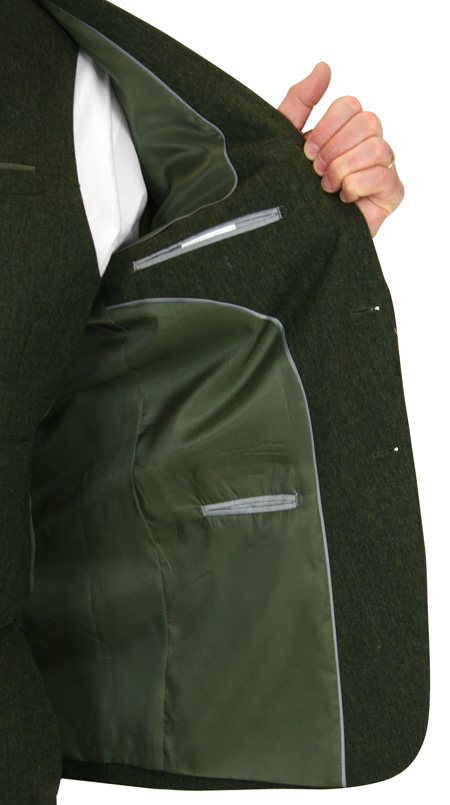 Clifton Suit - Hunter Green Tweed