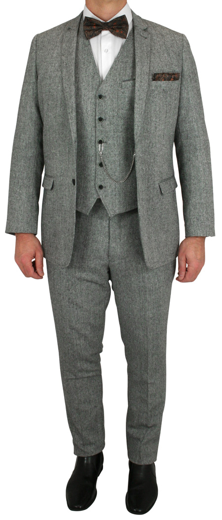 Clifton Suit - Gray Tweed