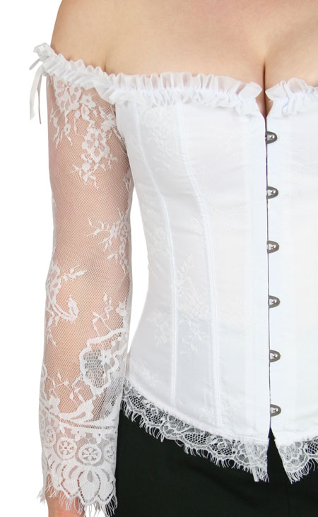 Arabella Overbust Fashion Corset - White