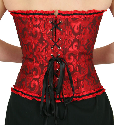 Lexi Overbust Fashion Corset - Red/Black