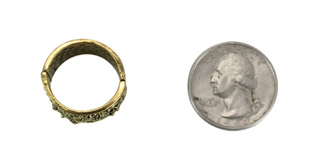 Reversible Scarf Ring - Bronze