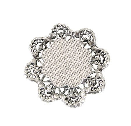 Silver Mandala - Magnetic Brooch