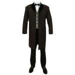  Victorian,Old West,Steampunk, Mens Coats Brown Wool,Velvet Solid Frock Coats |Antique, Vintage, Old Fashioned, Wedding, Theatrical, Reenacting Costume |