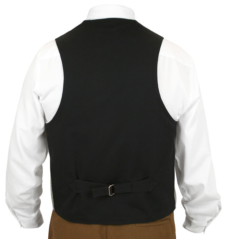Carlisle Herringbone Vest - Black/Tan