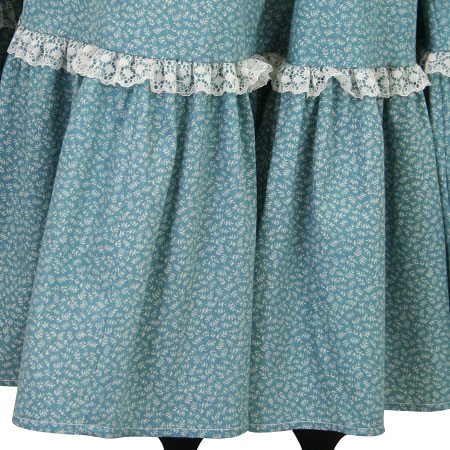Millie Skirt - Blue Leaf