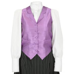  Victorian,Edwardian Ladies Vests Purple Satin,Microfiber,Synthetic Solid,Stripe Dress Vests |Antique, Vintage, Old Fashioned, Wedding, Theatrical, Reenacting Costume |