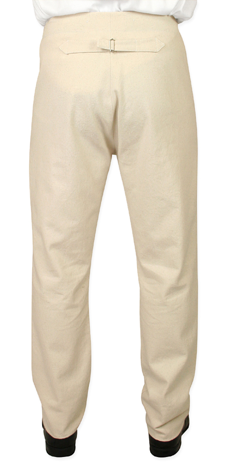 Regency Fall Front Trousers - Natural