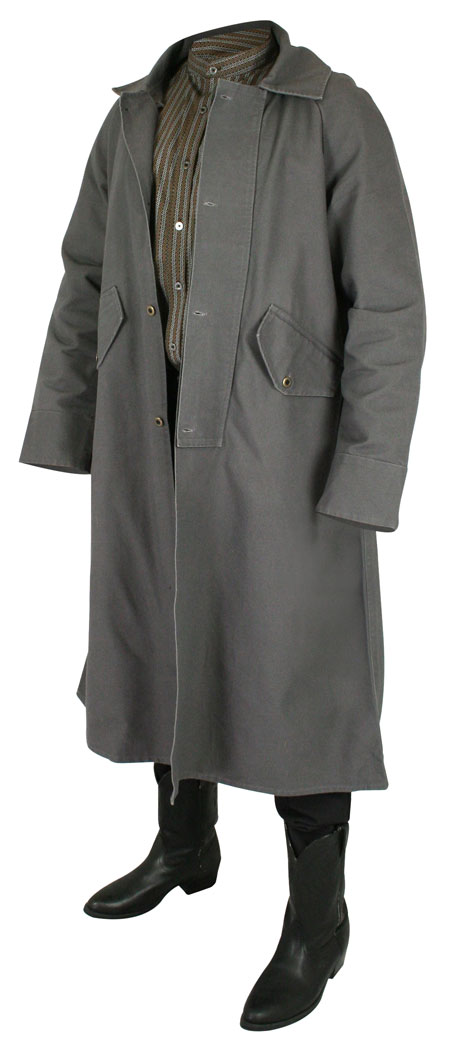 Classic Canvas Duster - Gray