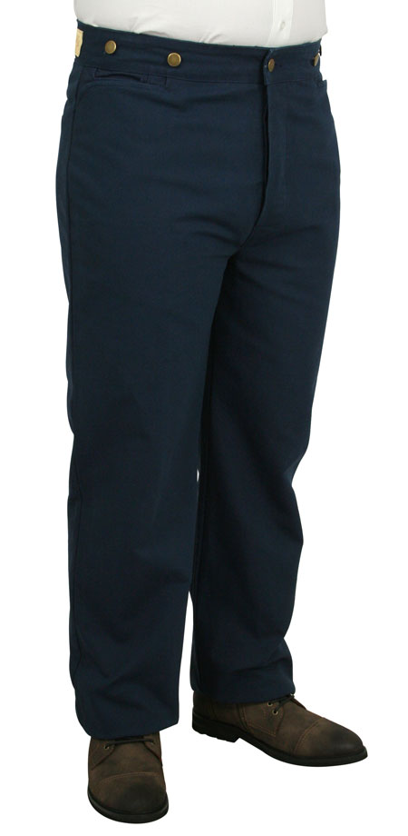 Canvas Field Trousers - Navy