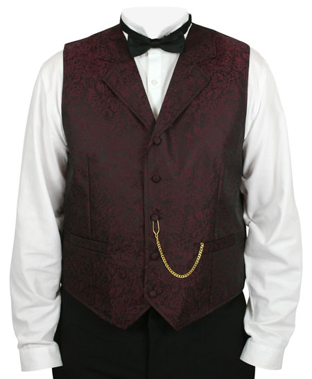 Men's Dress Vest & BowTie Solid BURGUNDY Color Bow Tie Set size 2XL -  Walmart.com