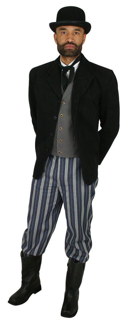 Towson Striped Trousers - Blue