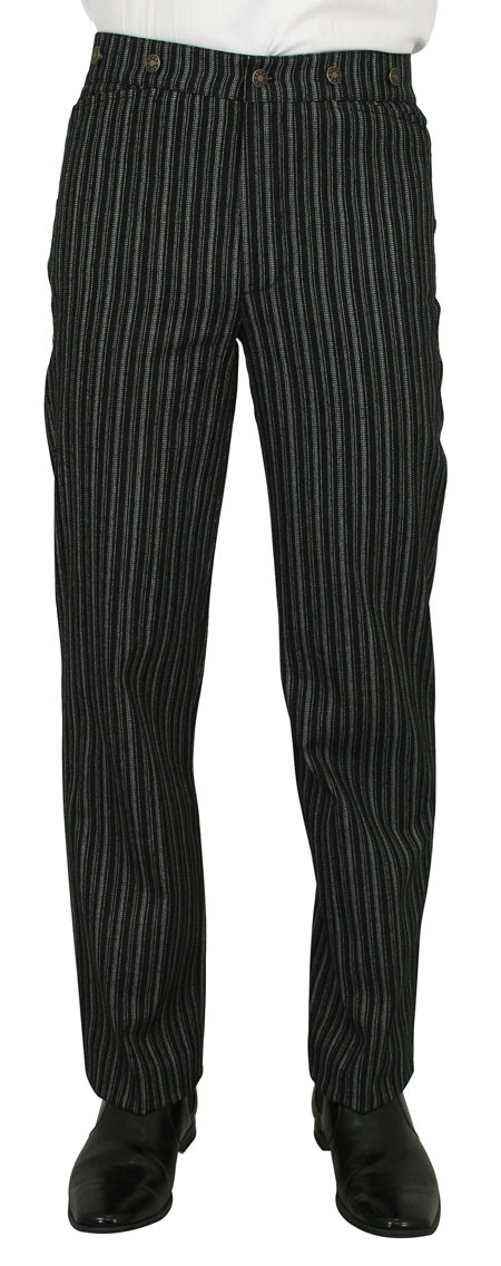 Dixon Striped Trousers - Black/White