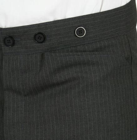 Callahan Dress Trousers - Gray Pinstripe