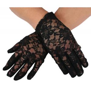  Regency,Victorian,Steampunk,Edwardian,Old West Ladies Accessories Black Lace,Synthetic Floral Gloves |Antique, Vintage, Old Fashioned, Wedding, Theatrical, Reenacting Costume | Mardi Gras