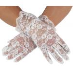  Regency,Victorian,Steampunk,Edwardian,Old West Ladies Accessories White Lace,Synthetic Gloves |Antique, Vintage, Old Fashioned, Wedding, Theatrical, Reenacting Costume | Mardi Gras