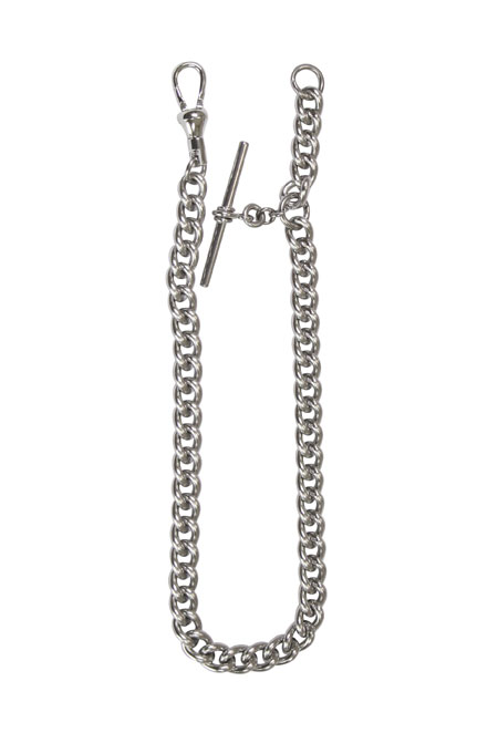 Albert Pocket Watch Chain - Silver