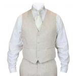 Riverdale Linen Vest - Natural