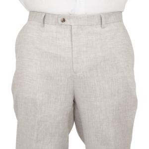  Edwardian Mens Pants Ivory Linen Solid Dress Pants,Matched Separates |Antique, Vintage, Old Fashioned, Wedding, Theatrical, Reenacting Costume |