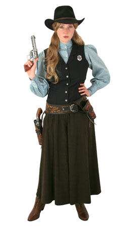  Old West Ladies Outfits Sheriffs and Soldiers,Gunslingers |Antique, Vintage, Old Fashioned, Wedding, Theatrical, Reenacting Costume |