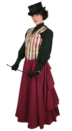  Victorian,Steampunk Ladies Outfits Townspeople |Antique, Vintage, Old Fashioned, Wedding, Theatrical, Reenacting Costume |