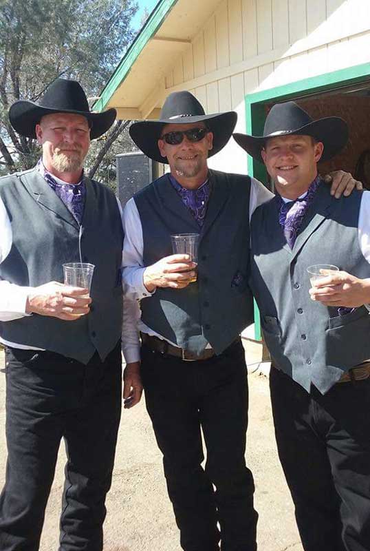 Customer photos wearing Cowboy Weddings