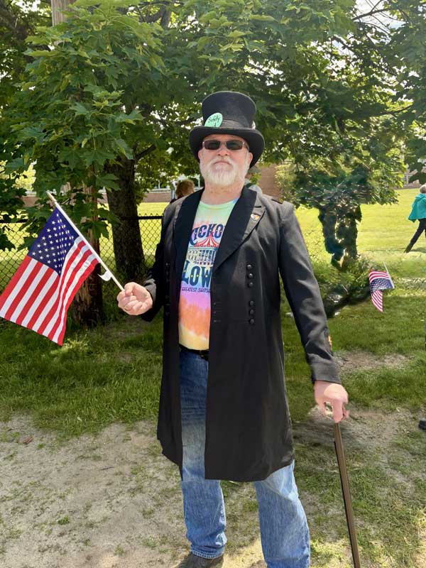 Customer photos wearing Rally-goer