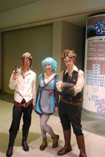Customer photos wearing Steampunk at the Con