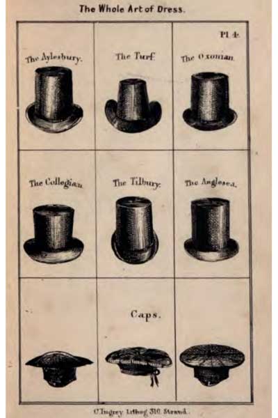 1820s hats