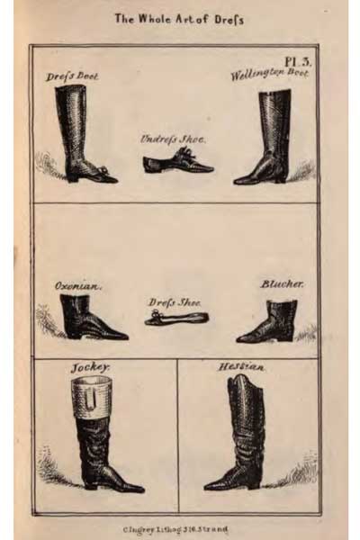 1820s footwear